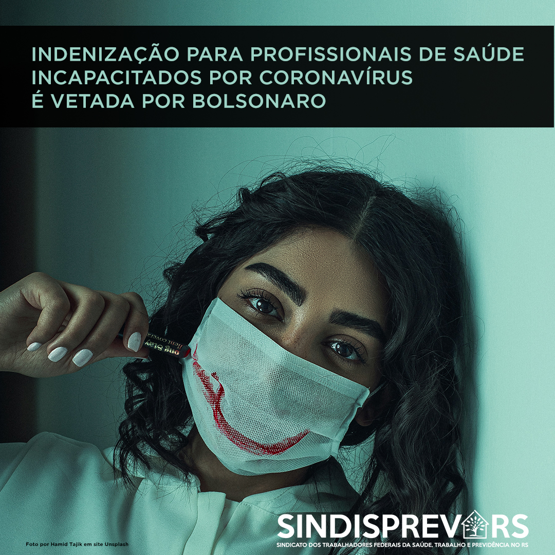  Indenização para profissionais de saúde incapacitados por coronavírus é vetada por Bolsonaro