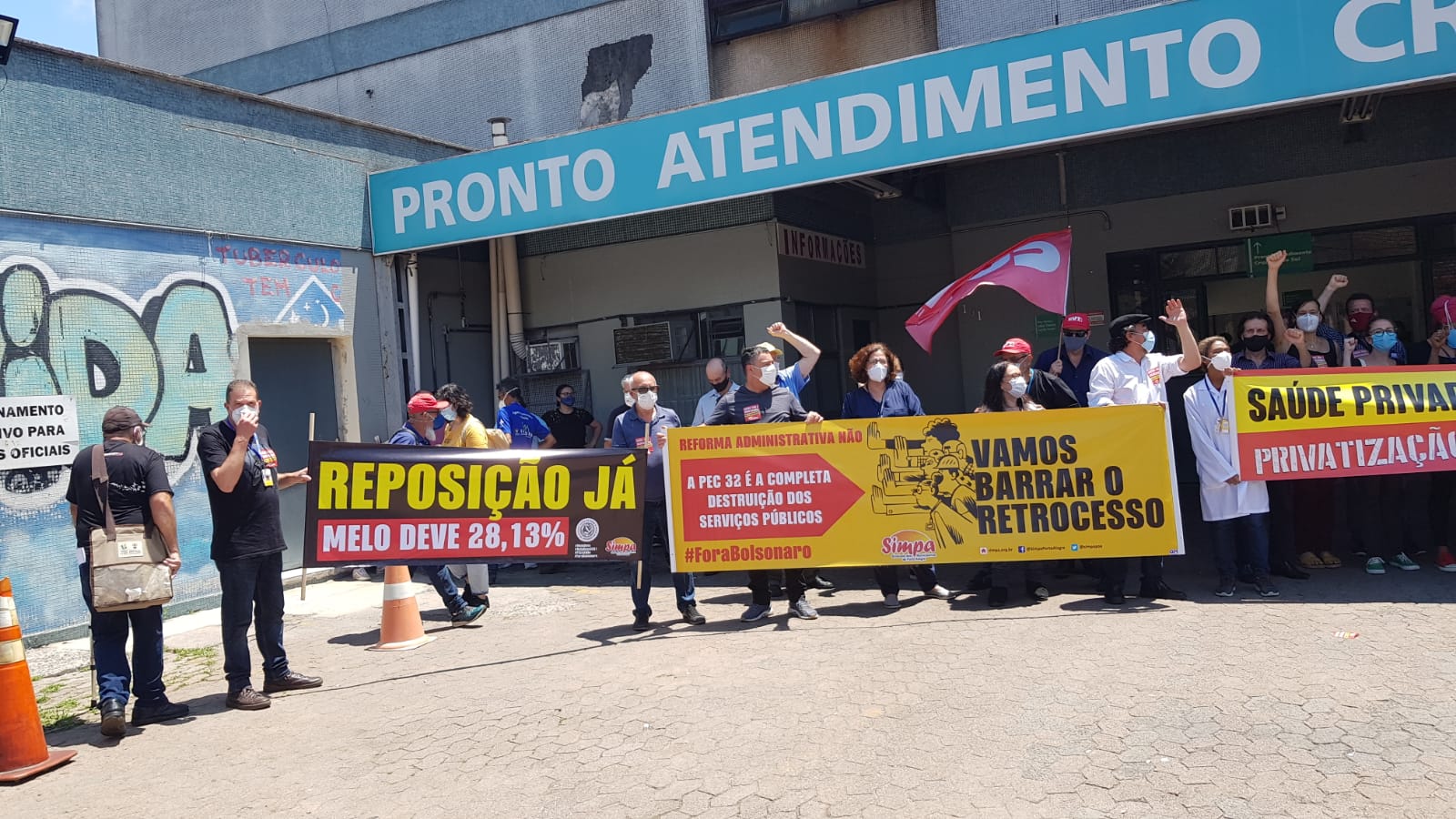 Ato em defesa do Pronto Atendimento Cruzeiro do Sul denuncia desmonte no SUS