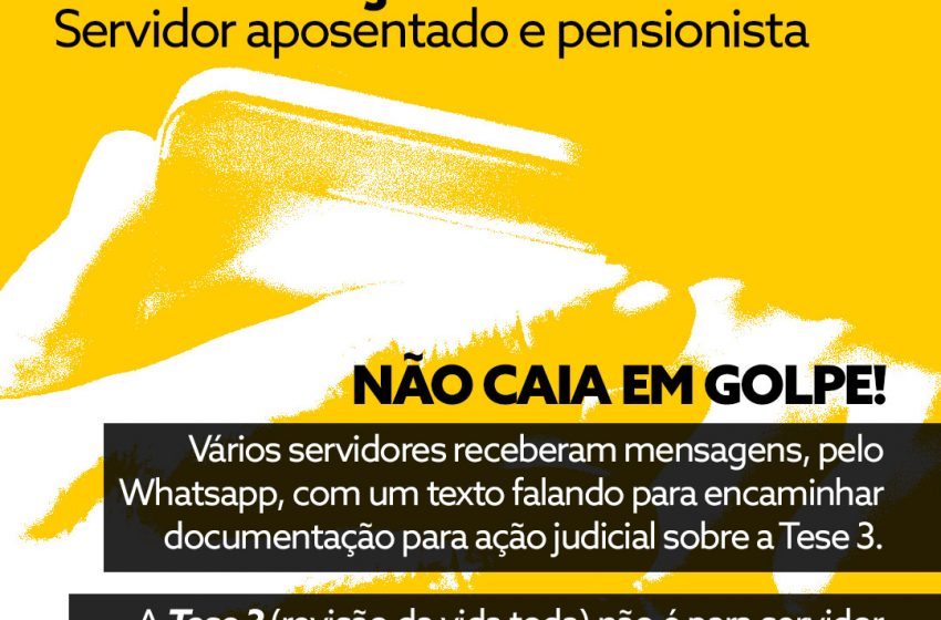  Atenção, servidores aposentados e pensionistas!