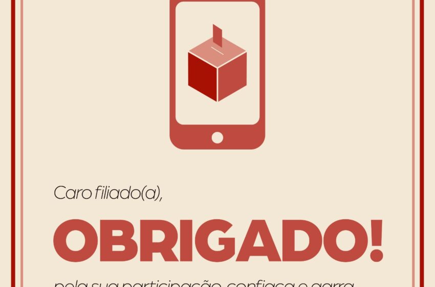  O SindisprevRS agradece a sua participação nas eleições da nossa entidade!