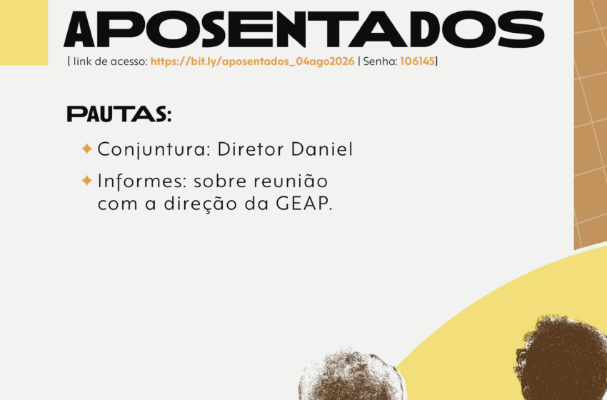  Reunião de Aposentados | 04 de agosto